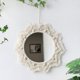 thumbnail image 4 of Espejo de pared colgante de macramé, adorno de arte bohemio, decoración de pared para guardería, apartamento, dormitorio, sa de estar, entradas 40cm Sunnimix tapiz redondo, 4 of 8