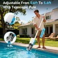 thumbnail image 5 of Robokleen Handheld Pool Vacuum RG-H1 Cordless, 30 GPM Suction, Brushless Motor, Dual-Layer Filtration, Removable Battery, Blue, 5 of 8