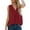 Red, variant on Tbopshirt Womens Tank Top Women Blouse T-shirt Tunic Tops Loose Casual Sleeveless V-Neck Solid Casual