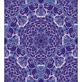 thumbnail image 3 of Mandala Duvet Cover Set, Circular Pattern Floral and Modern Bohemian Swirling Art Print Art, Decorative 3 Piece Bedding Set with 2 Pillow Shams, Queen Size, Purple White and Blue, by Ambesonne, 3 of 3
