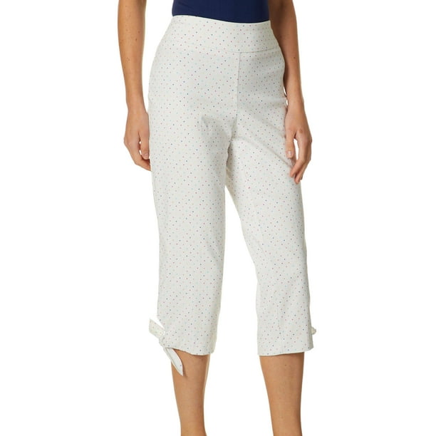 white pull on capris