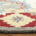 thumbnail image 3 of SAFAVIEH Antiquity Cennetig Geometric Area Rug, Red/Ivory, 6' x 6' Round, 3 of 8