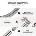 thumbnail image 3 of 1 Set Window Curtain Rope Stainless Steel Clothesline for Living Room Bedroom Kitchen in Rustic Style, 3 of 8