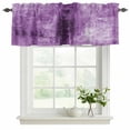 thumbnail image 2 of Purple Valances for Windows, Decorative Rod Pocket Window Valance Curtains, Retro Oil Painting Modern Abstract Art Aesthetics Short Curtain Drapes for Kitchen/Living Room, 2 Panels, 54" W x 18" L, 2 of 8