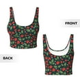 thumbnail image 6 of Rateoe Strawberry Print Womens' Sports Bras Scoop Neck Sports Vest- Padded U Back Seamless High Impact Support, 6 of 7