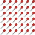thumbnail image 1 of Muka 100 Pcs Retracting Badge Reel Solid Color with Belt Clip for Key Name Card-Red, 1 of 8