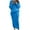 Blue, variant on Tejiojio Women Clothes Womens Solid Color Round Neck Long Sleeve Cable Knitted Warm Two-Piece Skirt Sweater Suit Set