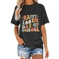 thumbnail image 2 of 100 Days of School Shirt for Women Teacher Graphic Short Sleeve Tshirt School Days Tee Tops, 2 of 4