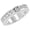 Platinum, variant on 1/2 Carat (ctw) Round Diamond Ladies Channel Set Half-Way Semi-Eternity Wedding Anniversary Stackable Ring Band Value Collection Platinum Size-9