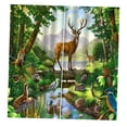 thumbnail image 4 of Cortinas opacas con impresión 3D para sala de estar (2 paneles, 150 x 166 cm) Animales encantadores, 4 of 8