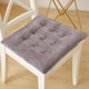 thumbnail image 4 of Cojín de asiento para Silla Espesado Cojín de Peluche de Invierno 40x40cm, Antideslizante para Sofá Decoración de la Silla de Oficina Rosa Púrpura Azul Café Gris, 4 of 6