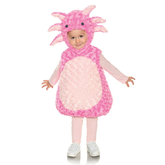 UNDERWRAPS Axolotl Toddler Halloween Costume - Axolotl Belly Baby Cute Costume for Girls & Boys Dress Up, Toddler Dress Up Play Set Costume Kit