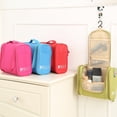 thumbnail image 3 of Bolsa de almacenamiento con gancho de viaje, bolsa de cosméticos portátil de tres aperturas, 3 of 5