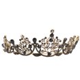 thumbnail image 2 of 1 Pce Couronne Vintage Style Baroque Coiffe de Mariage (Noir), 2 of 8