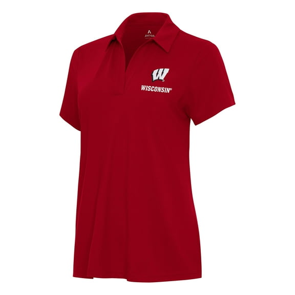 Women's Antigua Red Wisconsin Badgers Era Polo
