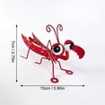 thumbnail image 3 of Metal Yard Art Outdoor and Garden Tropical Insect Decor Red Lawn and Garden Outside Yard Decorations, 3 of 5