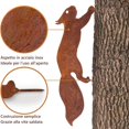 thumbnail image 5 of Tree Squirrel - Metal Garden Ornament - 30cm - Natural Rust Patina, 5 of 5