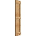 thumbnail image 2 of 15"W x 72"H TimberCraft Four 3 3/8" Boards Spaced Board-n-Batten Shutters, Rough Sawn Western Red Cedar (Per Pair), 2 of 13