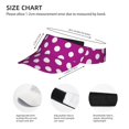 thumbnail image 3 of Fotbe Purlpe And White Polka Dot Visera Deportiva con Diseño, Gorra Abierta Ajustable de Algodón para Mujer y Hombre, 3 of 7