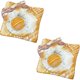 thumbnail image 1 of wonima44 2Pcs Artificial Fried Egg Bacon Toast Fake Bread Model Realistic Food Model for Kitchen Cabinet Shops Party Decor Display Bakery Windows Photography Props, 1 of 1