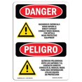 thumbnail image 1 of SignMission OS-DS-A-1218-VS-2023 12 x 18 in. OSHA Danger Sign - Hazardous Chemicals Avoid Vapors, 1 of 1