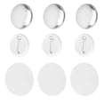thumbnail image 4 of Blank Button Badge Parts Set, Rustproof 100 Sets Pin Back Button Parts Round Shape  For Clothes 25mm/1.0in,32mm/1.3in,37mm/1.5in, 4 of 8