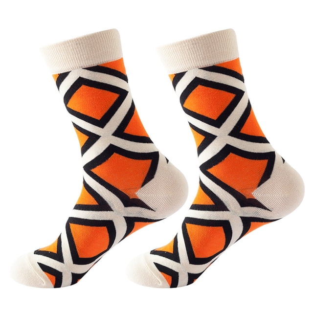 Socks Women Autumn And Winter Geometry Printed Medium Stockings Christmas Socks Sports Socks