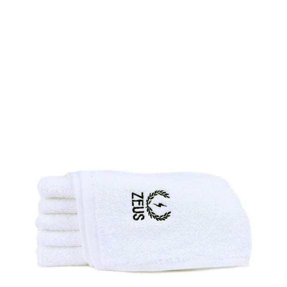 ZEUS 100% Cotton Luxury Washcloths, 550 GSM, 13" x 13" - Best Super Soft and Extra Absorbent Hand Towels! (6 PACK!)