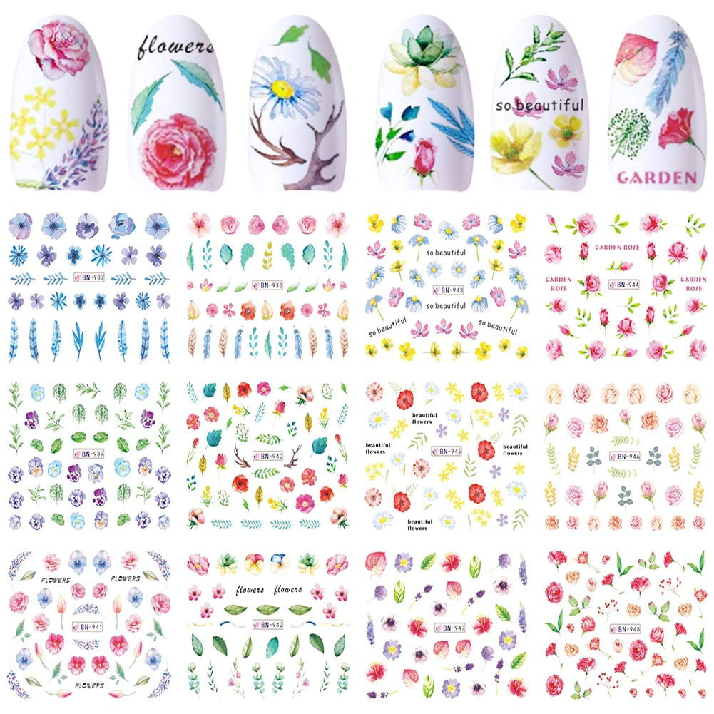 Nail Art Stickers Nail Decals for Women Girls Water Slide Nail Tattoos Paper Nail Art Accessories Color Rose Flower Leaf Manicure Fingernail Decorations Nail Polish Stencils Decor Accessories - - | Walmart Canada Nail Art Stickers Nail Decals for Women Girls Water Slide Nail Tattoos Paper Nail Art Accessories Color Rose Flower Leaf Manicure Fingernail Decorations Nail Polish Stencils Decor Accessories - - | Walmart Canada