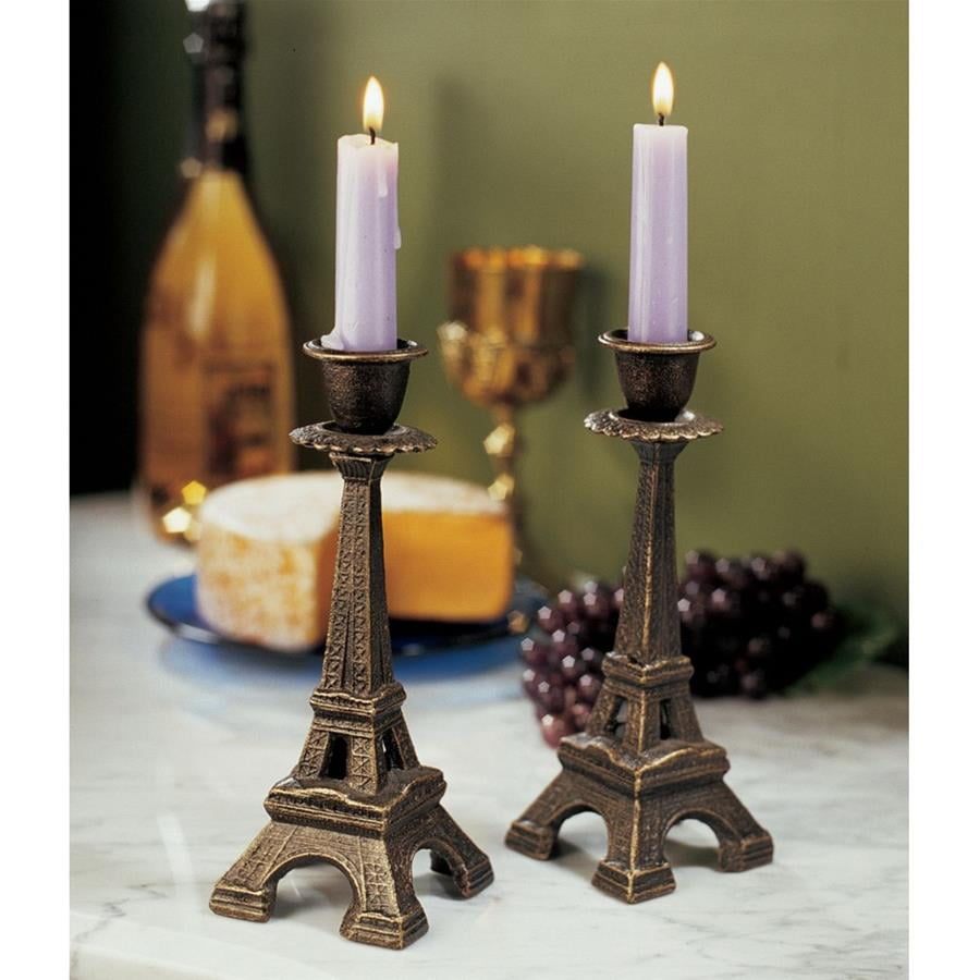 Design Toscano Eiffel Tower Candle Holders