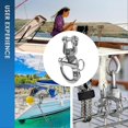 thumbnail image 3 of 2PCS 1/2in Oarlock Socket 316 Stainless Steel Polished Finish Side Mount for Yacht RV Marine, 3 of 5