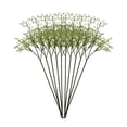 thumbnail image 2 of Billuyoard 10 piezas de flores artificiales de Gypsophila de apariencia realista para cualquier ocasión, ramo de decoración del hogar blanco Type3 NO3, 2 of 6