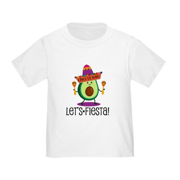 CafePress - Cinco De Mayo Fiesta Avocado T Shirt - Cute Toddler T-Shirt, 100% Cotton