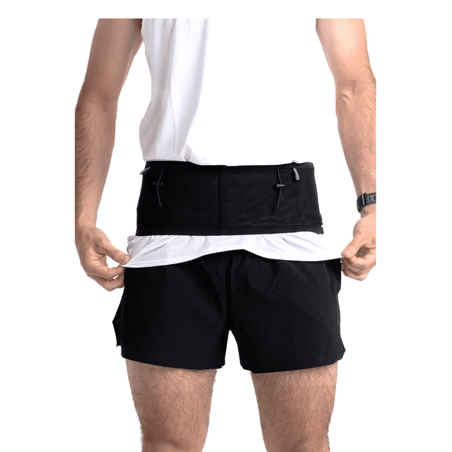 Cangurera Riñonera Stamina, Cinturón Deportivo Elástico Xtellar negro