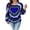 *Blue, variant on VBVC Women's and Women's Plus Tie Dye Heart Graphic Top , Ladies' Long Sleeve Crew Neck Pullover , Fall Winter Cute Sweatshirt For Women, M-6XL