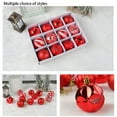 thumbnail image 3 of Thinsont Pack of 12 Christmas Balls Wall Hanging Atmospheres Decorations Birthday Themed Party Ornaments Reusable Decorative Home Red, 3 of 9