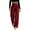 Wine, variant on Women’s High Waist Yoga Pants Lightweight Wide Leg Sport Bottoms with Pockets Casual Loose Outdoor Fitness Trousers
