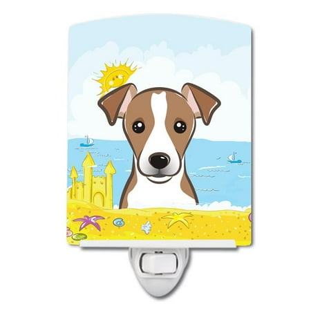 

Jack Russell Terrier Summer Beach Ceramic Night Light