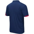 thumbnail image 3 of Men's Colosseum Navy Arizona Wildcats Santry Lightweight Polo, 3 of 3