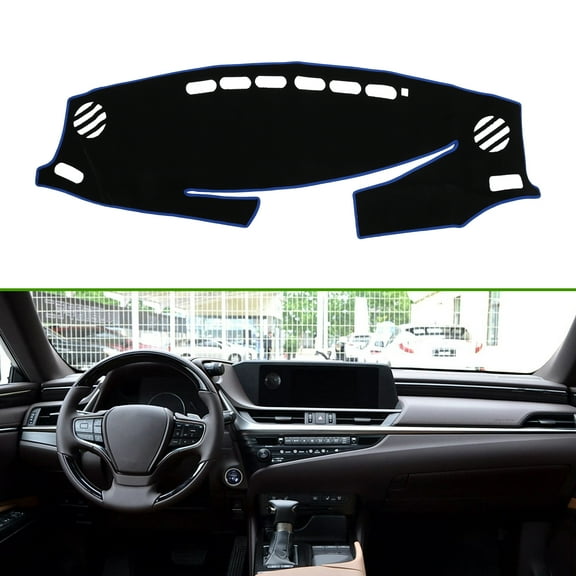 Unique Bargains Dashboard Cover for Lexus ES350 ES300h 2013-2018 Non-Slip Interior Dash Cover Mat Polyester Silicone