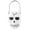 A008- White, variant on Halloween Treat Bucket White Skull Design 1 Pack All Ages Trick Or Treat Pail for Halloween Party Favors and Holiday Celebrations