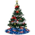 thumbnail image 4 of GZHJMY Santa Claus and Snowflakes Christmas Tree Skirt 36" for Indoor Outdoor Holiday Party Office Store Cupboard Decoration, 4 of 5
