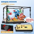thumbnail image 2 of Fish Tank Building Block, Lighting Aquarium Building Sets for Adults and Kids Including Ocean Jellyfish, Dolphin, Turtle, Crab, Animal Building Toys,725pcs, 2 of 6