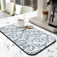 thumbnail image 2 of 2 Pack Washable Rubber Multicolored Flower Leaves Dish Drying Mats for Kitchen Counter Home Large Coffee Bar Pad Accessories and Decor for Utensils Stemware (2pcs 19.5''x12''), 2 of 6