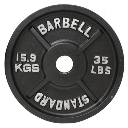 USA Sports Black Olympic Plate - 35 lbs.