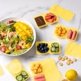 thumbnail image 5 of Cook with Color Dual Compartment Mini Snack Box with Lids, BPA-Free, 30-Pack, Yellow, 5 of 5