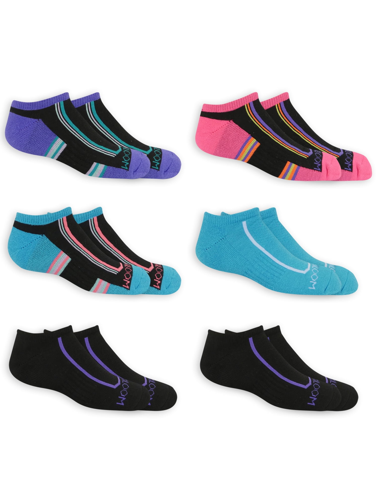 Fruit of the Loom Fruit of the Loom Girls Athletic No Show Socks 12