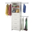thumbnail image 2 of Systembuild Evolution Nevaeh Ridge 4 Drawer Closet Storage, White, 2 of 9