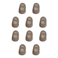 thumbnail image 2 of Methold Silicona Guitarra Fingertip Protectores de dedos Ukulele Fingerstall Ahuecado Transparente Instrumentos musicales no alergénicos Gris L Type2 NO2, 2 of 6