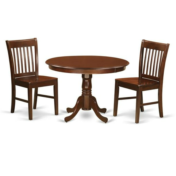 Round Kitchen Table Two Chairs Wood, Small Round Mahogany Dining Table And Chairs